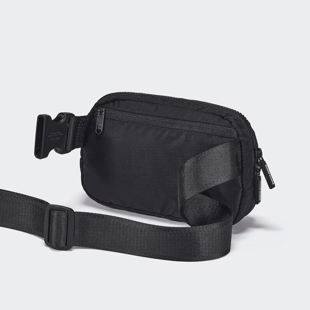Pander Fanny Pack - Water-Repellent Nylon Belt Bag for Women | Adjustable Strap, Black