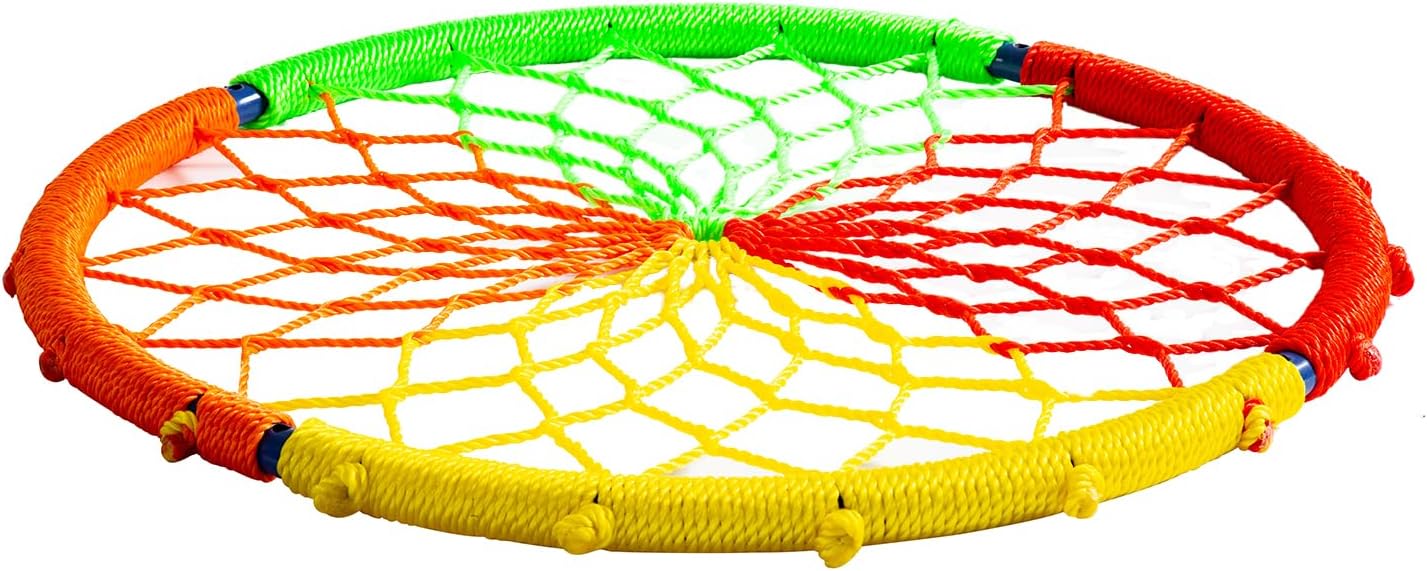 Walsport Flying Saucer Tree Swing - 330 lb Capacity | Safe, Durable Hanging Seat for Kids & Adults - Multicolor
