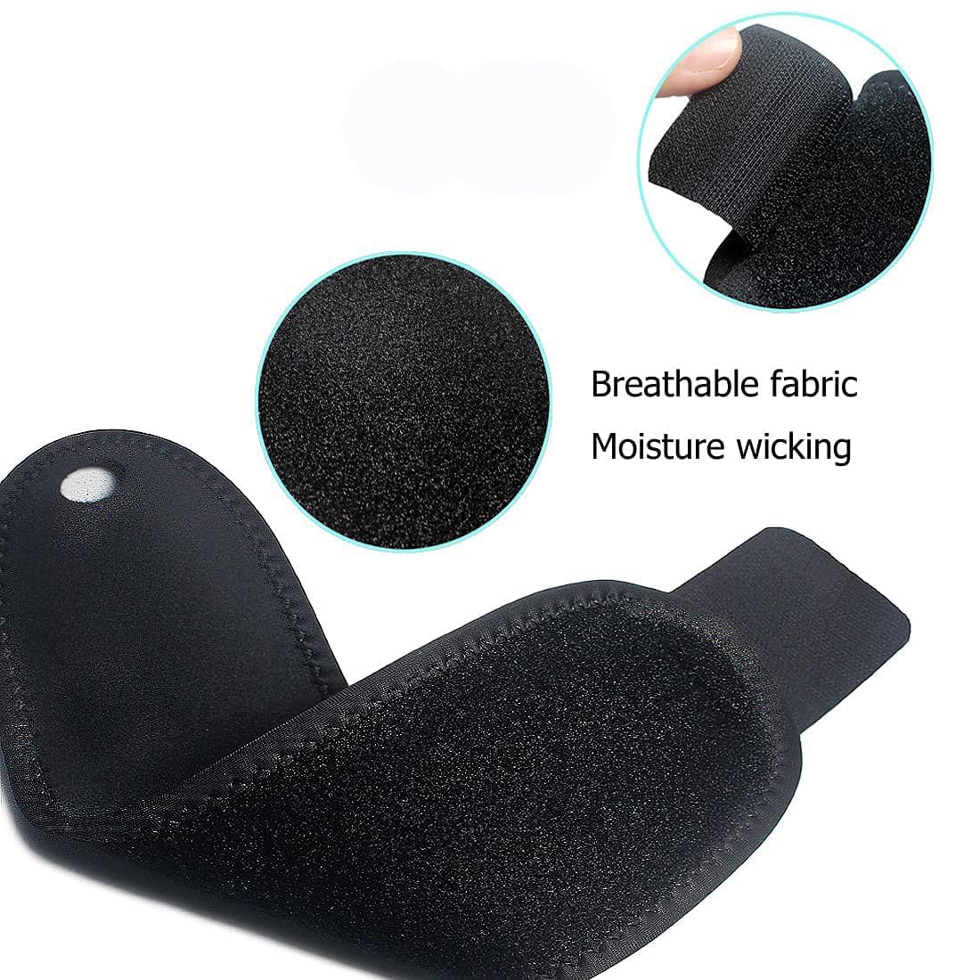 YUNYILAN Wrist Brace - Adjustable Compression Straps for Carpal Tunnel Relief | 2-Pack, Black