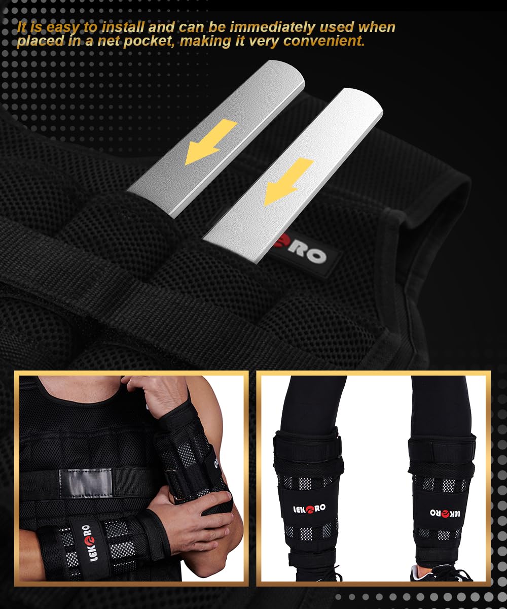 Weighted Vest Plates 10PCS 0.44LB, Steel Weight Plates for Adjustable Weighted Vest & Wrist Ankle Weights, Rustproof Design for CrossFit Walking Hiking & Strength Training