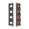 Berkley Twist Lock Fishing Rod Rack, Stores 4 Rods, Black, Soft Foam Grip Pads Protect Rod Finishes, Durable Construction, Easy to Mount with Common Tools