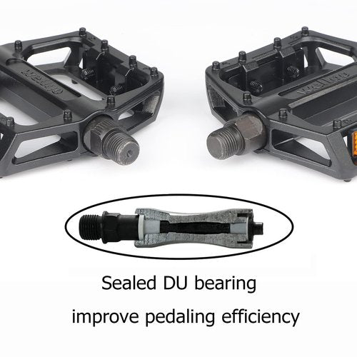 MOHEGIA Bike Pedals, Mountain Bicycle Pedal Sets,9/16“Compatible, Non-Slip Aluminum Allow Replacement for BMX MTB