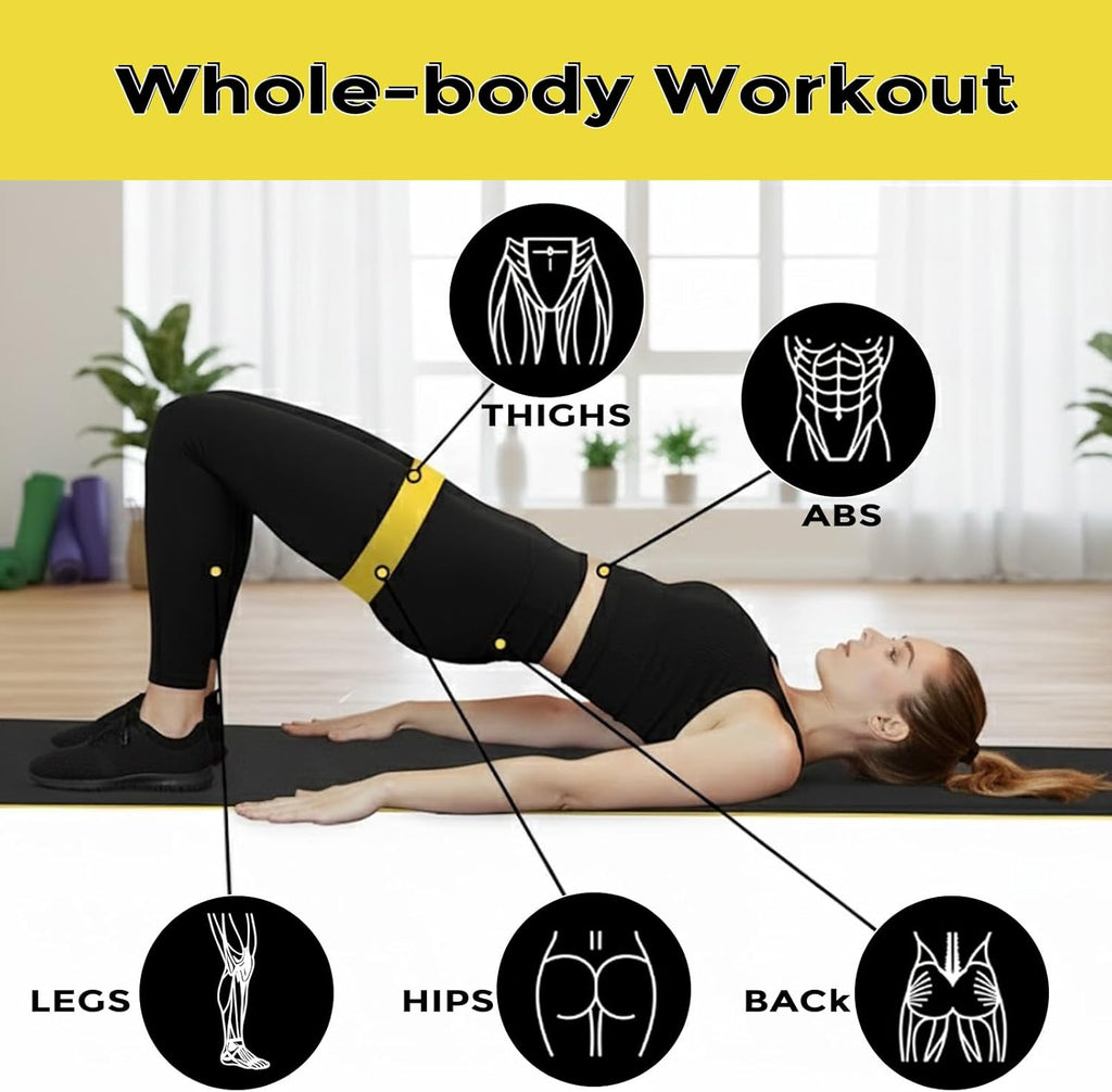 Skiennix Resistance Bands - Versatile Workout Loop Bands Set for Men & Women | 5-Piece Kit for Yoga, Pilates & Physical Therapy