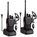 BAOFENG Walkie Talkies 888S Rechargeable Long Range with Earpieces for Adults, 16 Channel Professional Radio Handheld Two Way Radios Li-ion Battery and Charger Included