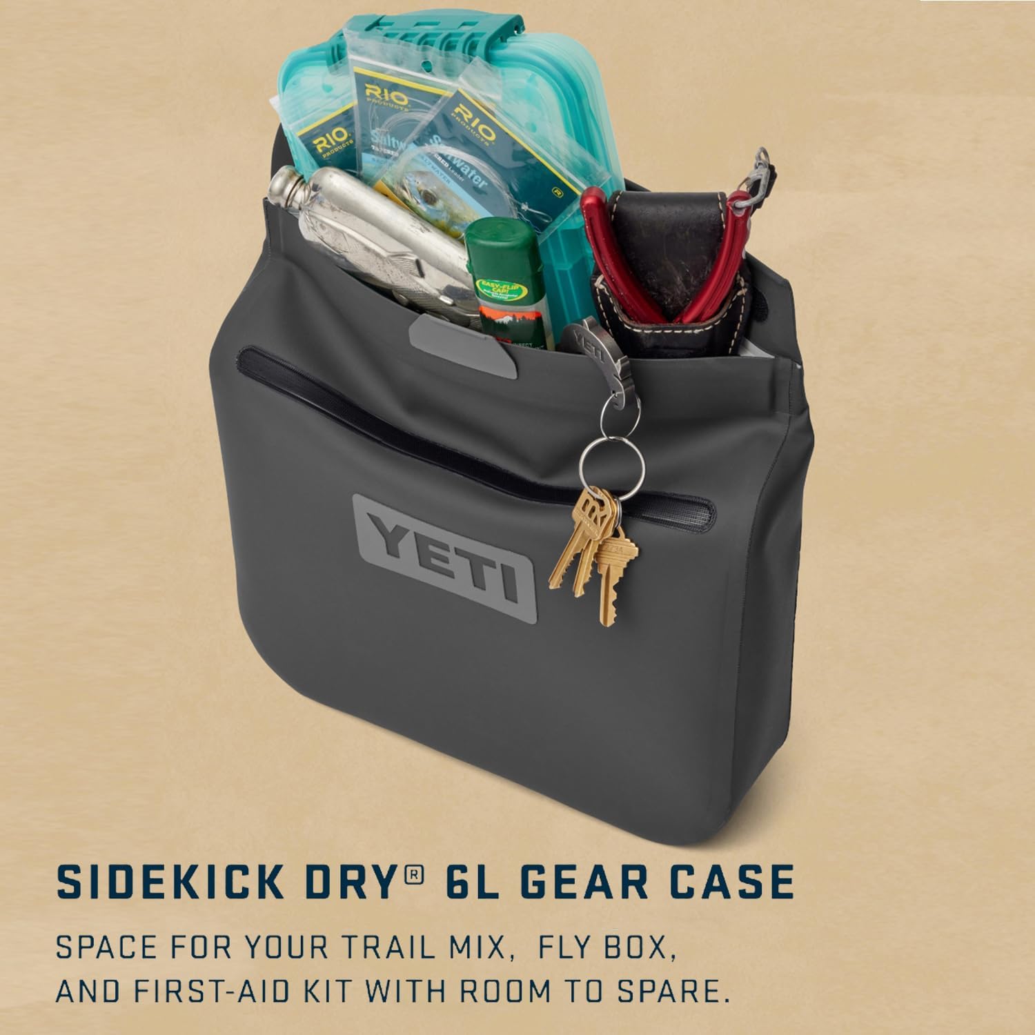 YETI Sidekick Dry Waterproof Gear Case - Durable, Lightweight Design for Outdoor Adventures