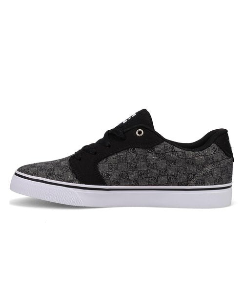 DC Men's Anvil TX SE Skate Shoe, Grey/Black, 8