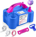Electric Balloon Pump,110V 600W Portable Dual Nozzles Balloon Pump,Air Pump Balloon Blower for Party Decorations with Tying Tool
