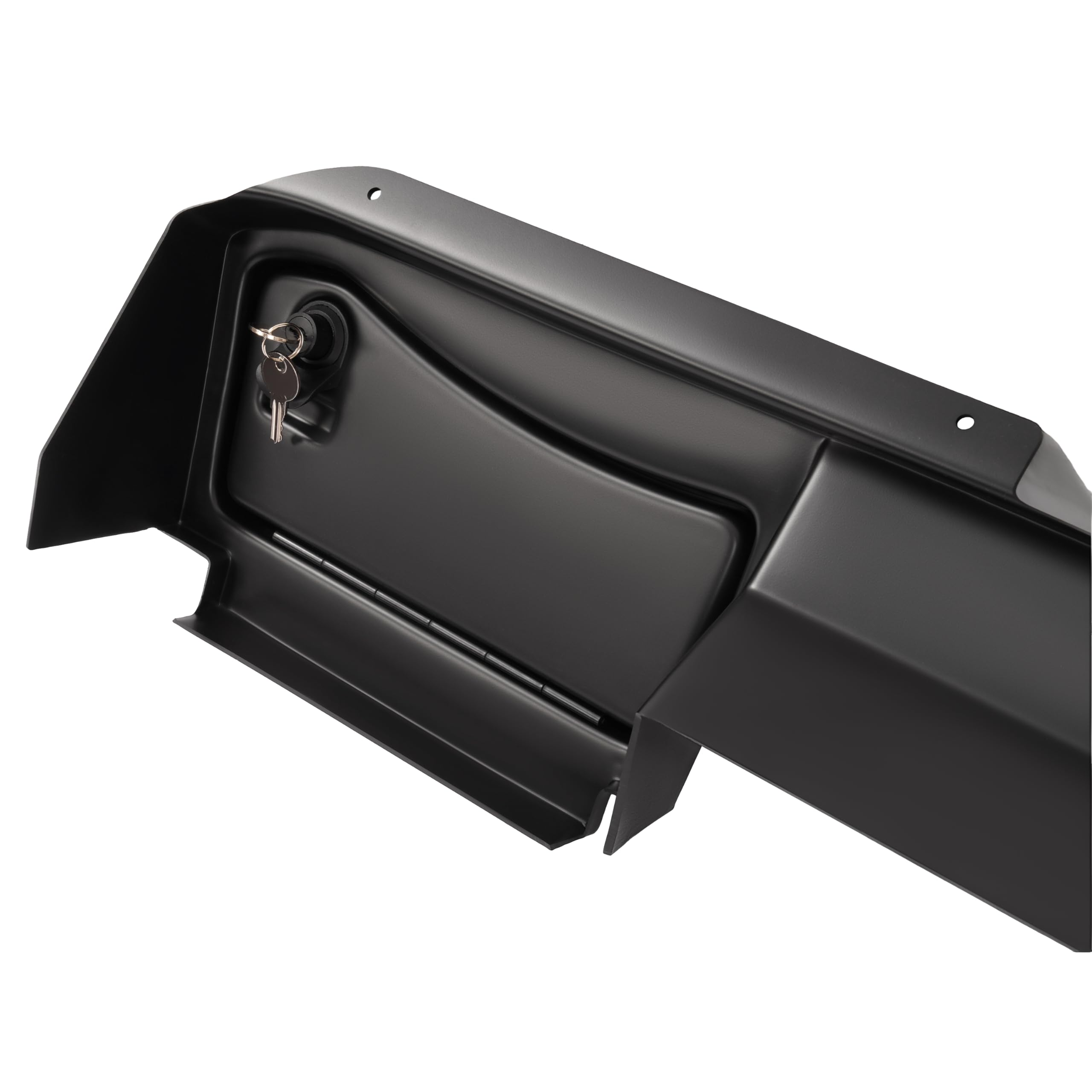 WUTIST Dashboard Cover W/Lockable Doors Compatible with 2008-2014 EZGO RXV Models Dash Cover Matte Black Plastic Steel Painted