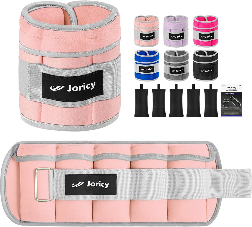 Skiennix Adjustable Ankle Weights - Removable Weight for Strength Training | 1-10 LBS, 1 Pair