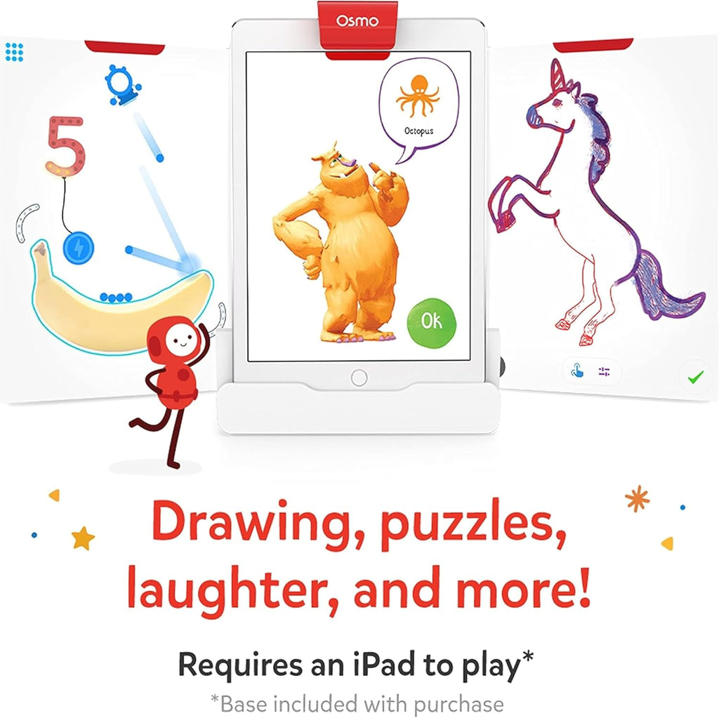 Osmo - Creative Starter Kit for iPad - 3 Educational Learning Games for Kids - STEM Toy Gift for Ages 5-10