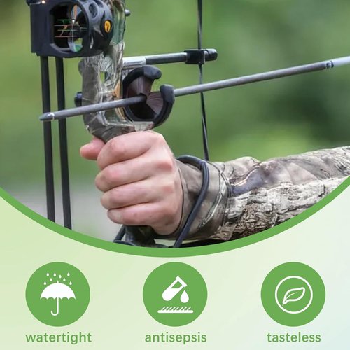 Archery Bow String Wax Waterproof Protective Crossbow Rail Lube Crossbow String Wax Recurve Compound Bow Wax to Reduce Friction Prevent Fraying for Outdoor