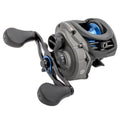 Lew’s American Hero Baitcast Fishing Reel, 4+1 Bearings, 7.5:1 Gear Ratio, One-Piece Graphite Frame, Speed Gears, Right-Hand Retrieve, Gray/Black/Blue