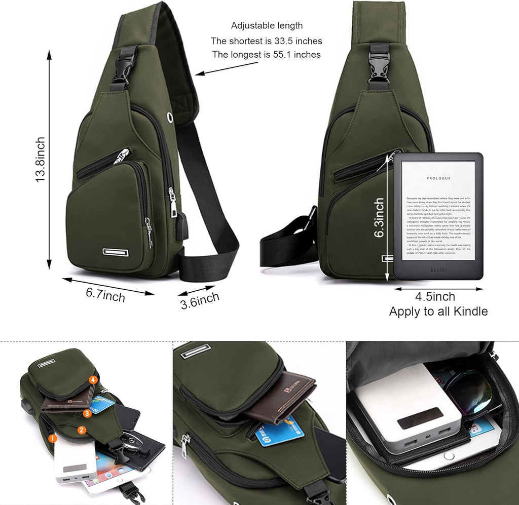 Skiennix Waterproof Sling Bag - Versatile Crossbody Backpack for Hiking | Unisex Daypack
