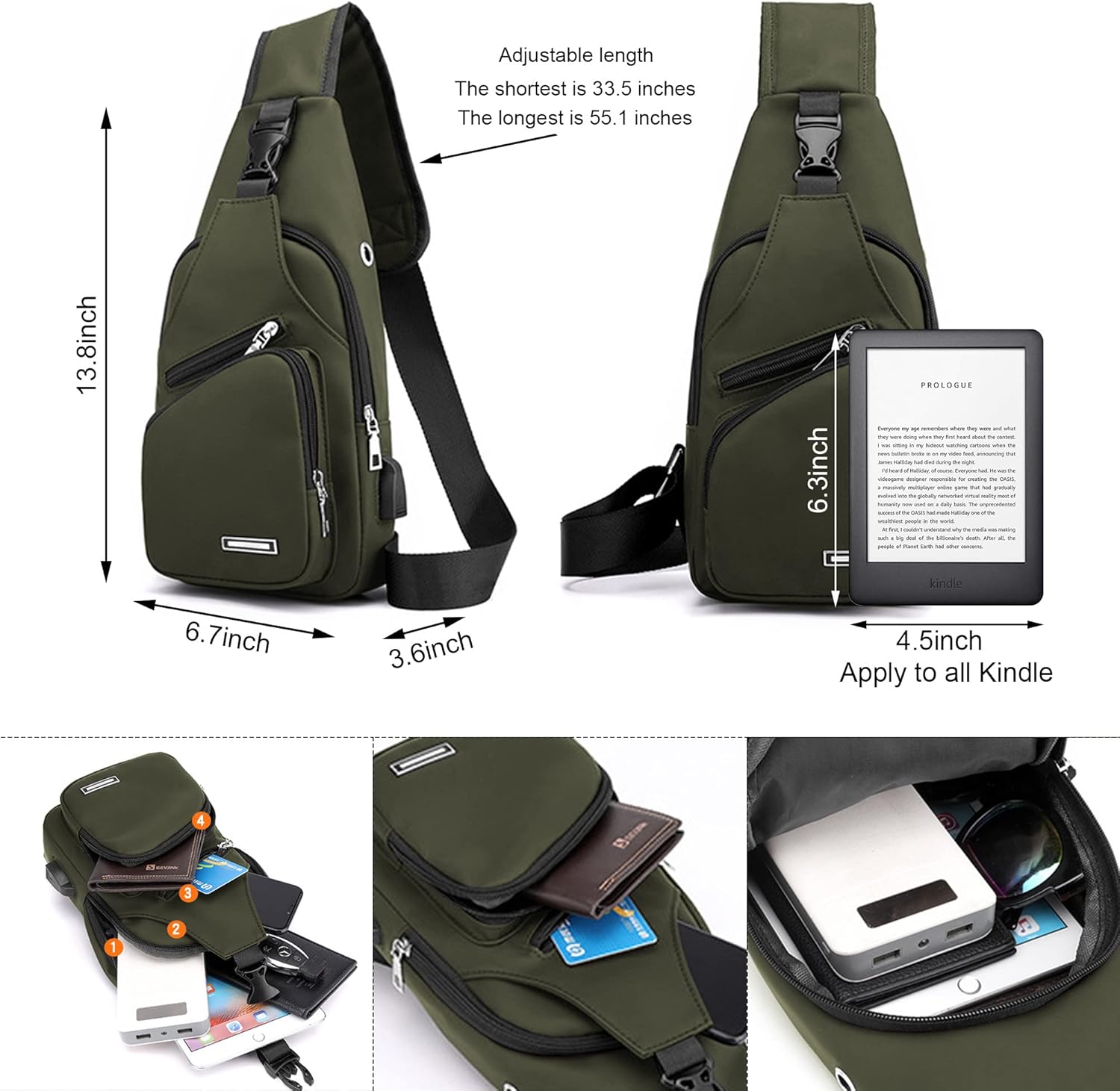 Skiennix Waterproof Sling Bag - Versatile Crossbody Backpack for Hiking | Unisex Daypack