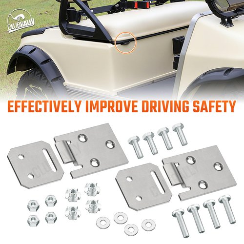 CLUBRALLY Golf Cart Seat Hinge Set for 1979-Up Club Car DS 1011652 1012412-Male + Female