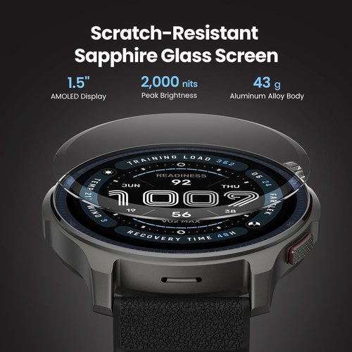 Amazfit Balance 2 Smart Watch - 47mm AMOLED Display, Dual Band GPS, 21-Day Battery Life | Heart Rate & Sleep Tracking