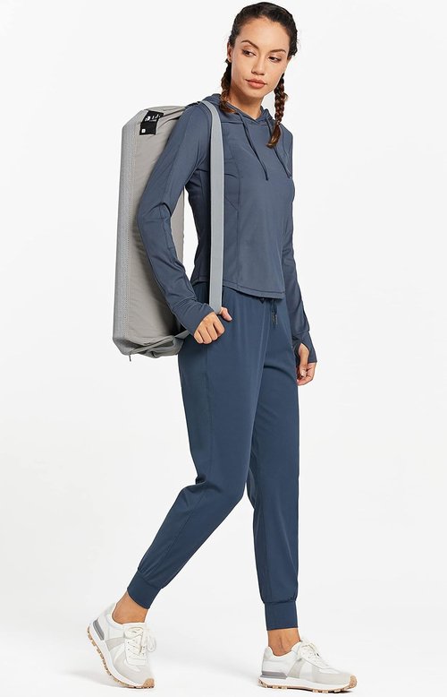 Libin Women's Athletic Joggers - Tapered Sweatpants with Pockets | Available in Petite, Regular & Tall