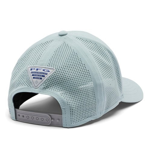 Columbia Unisex PFG Elite 3D Stretch Snap Back, Crushed Blue/Tested Tough Salt, One Size