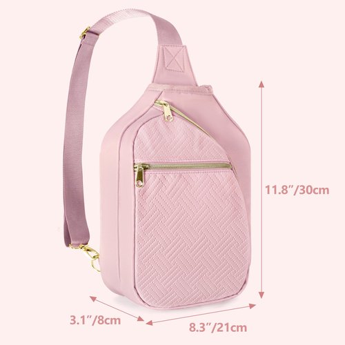 Prokva Pickleball Bag for Women, Pickleball Paddle Sling Bag, Pickle Ball Bag for Pickleball Accessories, Pink (Patent Design)