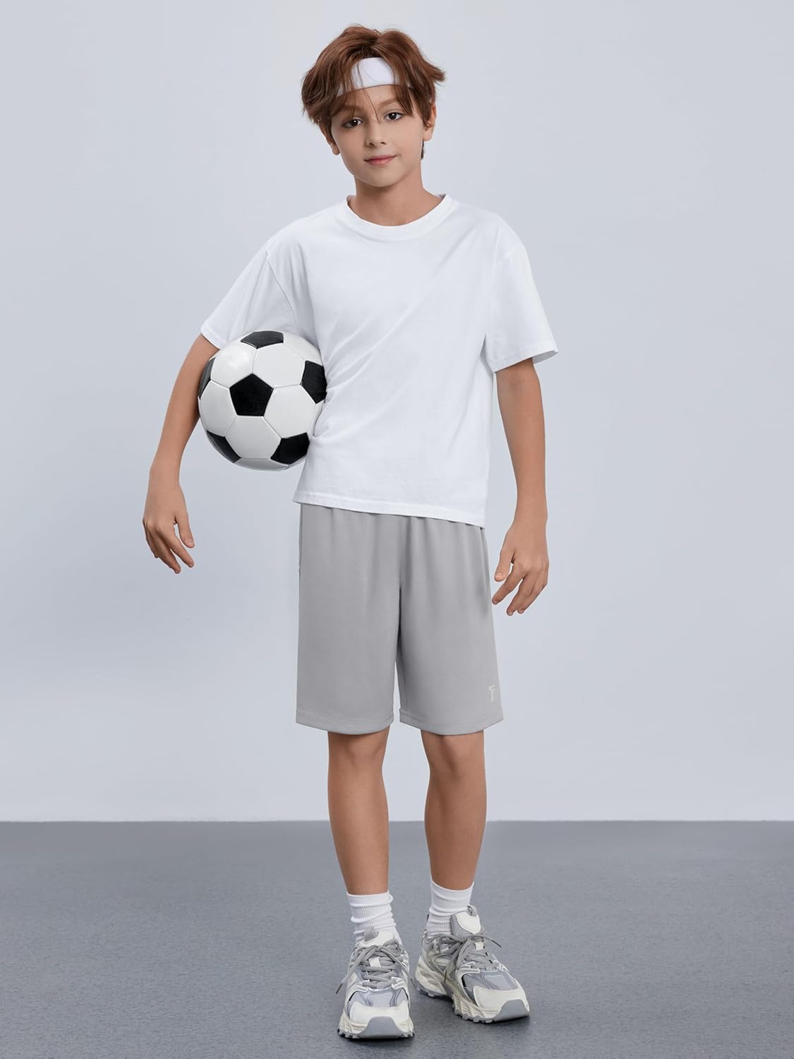 Skiennix Boys Athletic Shorts - Quick Dry Basketball & Soccer Shorts with Pockets | 5 Pack for Active Kids