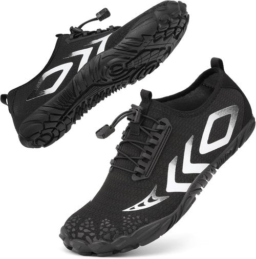 **Skiennix Barefoot Water Shoes - Comfortable Aqua Socks for Hiking, Swimming & Beach Activities | Wide Toe Box**