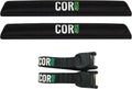 COR Surf Aero Roof Rack Pad - Premium No-Scratch Silicone Tie Down Straps for Surf, SUP, Kayak | 19" Wide