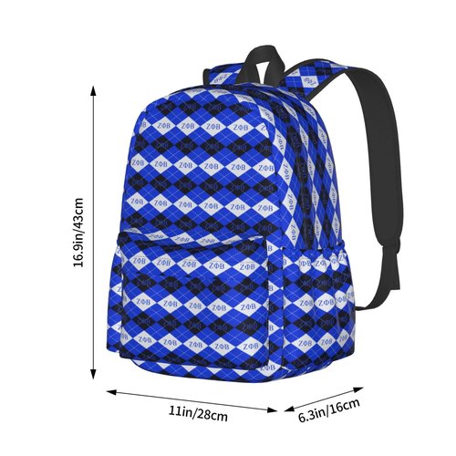 Ioiecock Sorority Zeta Backpack 17 ", Features Your Sorority'S Logo And Quotes For A Personalized Touch. This Unique And Customized Backpack Is Perfect For Jogging And Hiking
