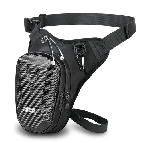 flintronic Motorcycle Leg Bag, Thigh Bag, Motorcycle Cycling Drop Leg Bag, with Headphone Jack, Waterproof Multi-Function Leg Fanny Pack for Men Women Cycling Running Traveling and Fishing