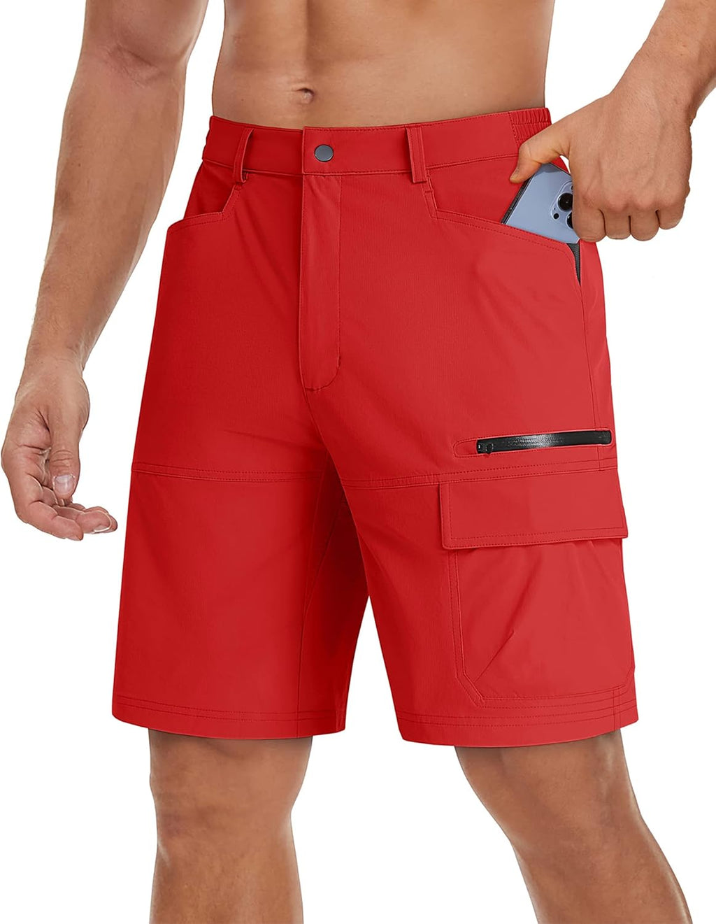 TACVASEN Men's Quick-Dry Cargo Shorts - Water-Resistant Casual Hiking & Golf Shorts | Summer Outdoor Wear