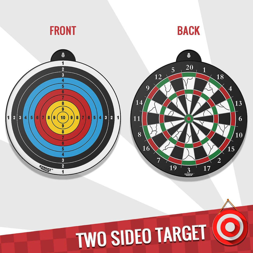Regine Switzerland Dart Board - 12 Magnetic Darts - Fun Indoor Game for Kids Ages 5-12