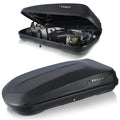 QUAWIP Rooftop Cargo Box,Rooftop Cargo Carrier Hard Shell with Security Keys, Waterproof Heavy Duty Roof Cargo Box, 56 (L) x 30 (W) x 15(H) Inches 13 Cubic Feet (Tool-Free Install) 3D Diamond Black