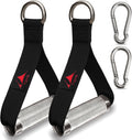 Skiennix Heavy Duty Metal Workout Handles - Replacement Grip Attachments for Cable Machines & Resistance Bands