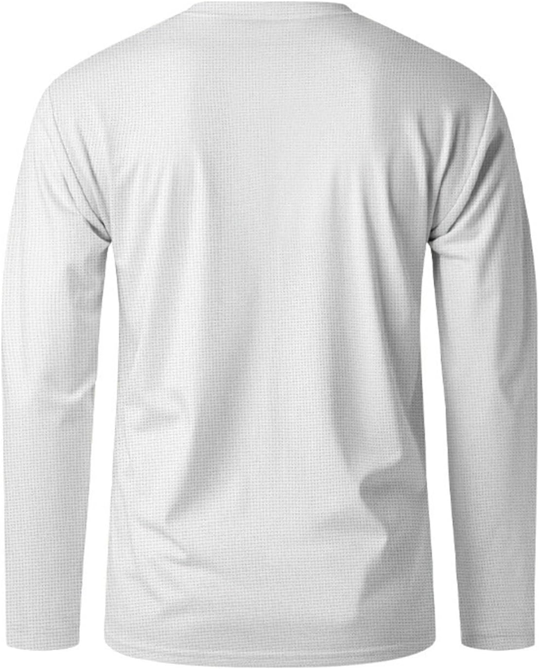 Skiennix Waffle Knit T-Shirt - Soft Long Sleeve Crewneck for Men | Casual Lightweight Pullover