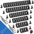 Bontok Picatinny Polymer Accessory Rail Set - 3 to 13 Slots with T-Nuts & Screws, Rounded Corners