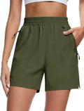 MAGCOMSEN Women's Hiking Cargo Shorts - Quick Dry, Lightweight, UPF 50+ | Casual Summer Shorts with Pockets