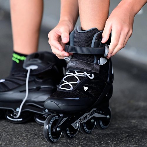 Rollerblade ZETRABLADE Skates, Adult Unisex, Black/Silver, 40 1/2