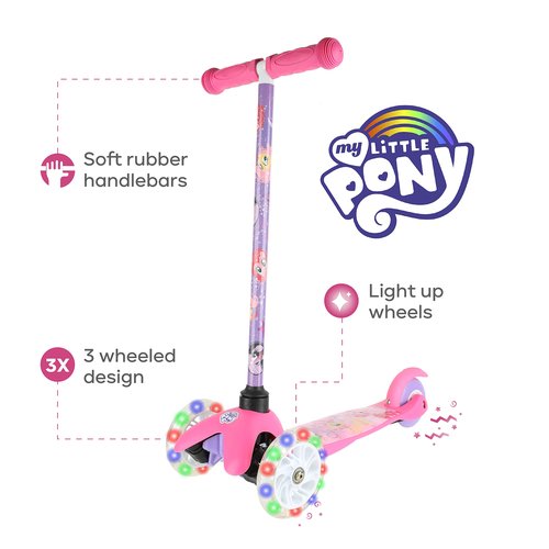 Sakar Sonic The Hedgehog and My Little Pony Self Balancing Scooters with Light Up Wheels for Kids