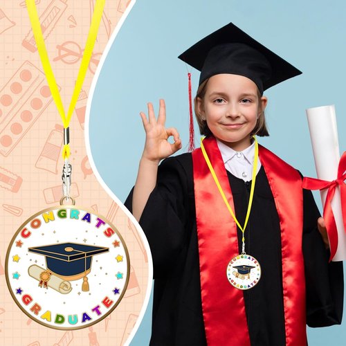 Metal Preschool Graduation Medal - Engravable Award with Neck Ribbon | Commemorative Keepsake for Kids