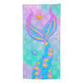 Mermaid Beach Towel for Kids 30x60 in - Mermaid Girl Print, Variation: Mermaid+30"x60"