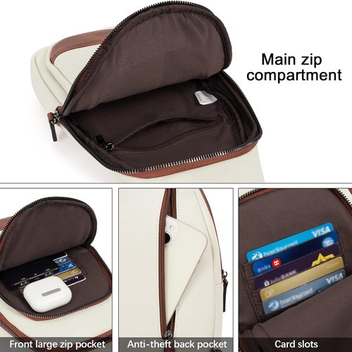 CLUCI Leather Crossbody Bag - Stylish Sling Backpack for Women & Men | Perfect Gift for Birthdays