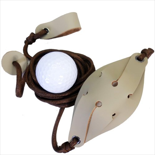 Old-Fashioned Slingshot Rock Sling Tennis Ball Thrower Shepherds Sling (2packs)