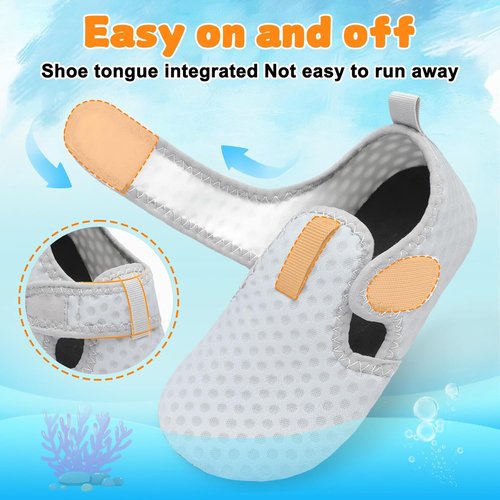 LeIsfIt Kids Water Shoes - Quick Dry Aqua Socks for Boys & Girls | Breathable Non-Slip Design