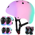 Kids Bike Helmet for 3-5-8-14+ Age Girls and Boys, Kids Helmet with Knee Pads Elbow Pads Wrist Guards,Ventilation Multi-Sport Scooter Rollerblading Skateboarding Cycling