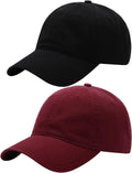 Skiennix Women's Baseball Caps - Adjustable Summer Sun Visor Hats | 2-Pack Set