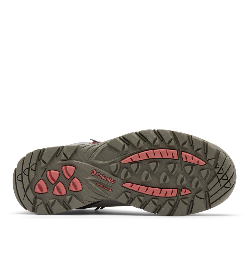 Columbia Womens Newton Ridge Plus Waterproof Amped, Stratus/Canyon Rose, 6.5 Wide