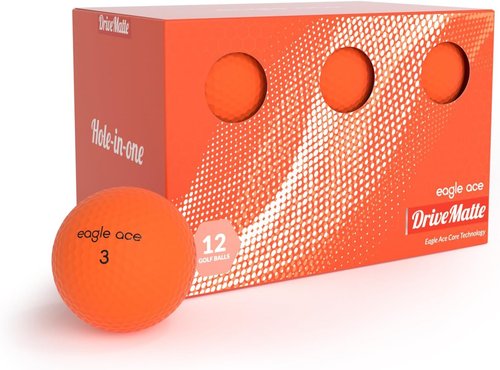 Eagle Ace™ DriveMatte Golf Balls - Maximum Distance & Optimal Spin Control | 2 Layers