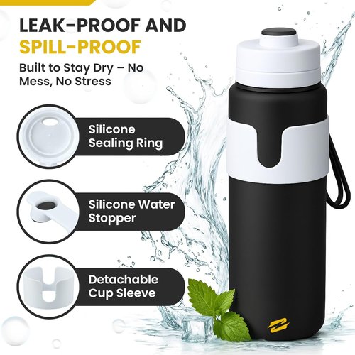 Collapsible Water Bottles | BPA-Free Silicone, Leak-Proof & Lightweight for Travel, Hiking & Sports