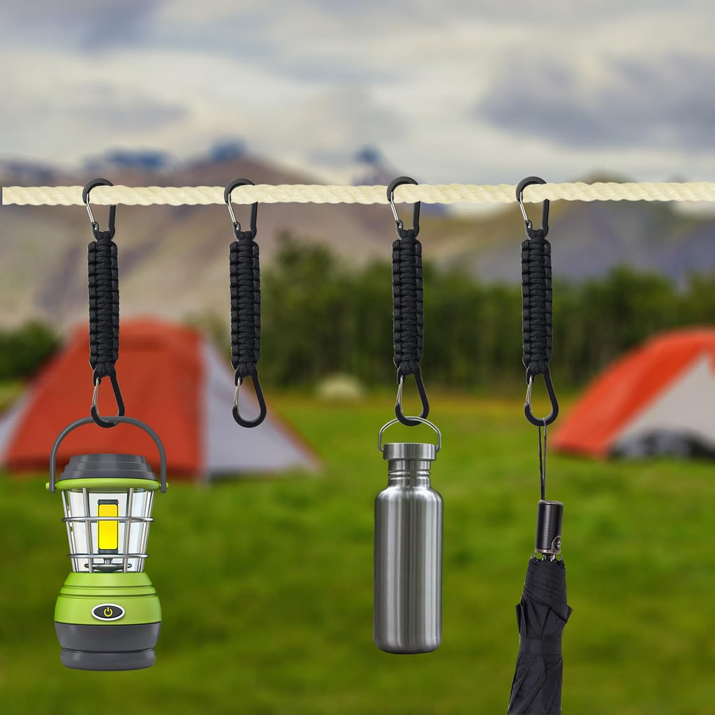 Skiennix 5-Pc Paracord Keychain Set - Durable Braided Umbrella Rope with D-Ring Carabiner | Versatile Key Lanyard