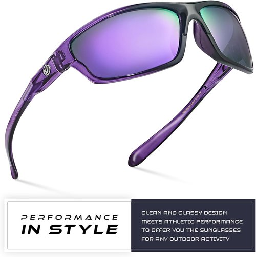 Nitrogen Polarized Sport Sunglasses - UV400 Protection for Men & Women | Ideal for Driving, Fishing, Running