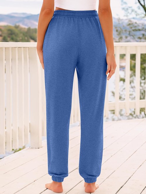 AUTOMET High-Waisted Sweatpants - Comfortable Lounge Pants with Pockets for All Seasons